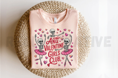 Anti Valentine Girls Club ,Valentine's Day Sublimation PNG Product Image 2