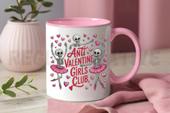 Anti Valentine Girls Club ,Valentine's Day Sublimation PNG Product Image 3