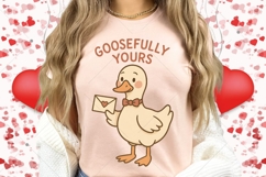 Anti Valentine Goose PNG, Goosefully Yours Design, Funny Product Image 4