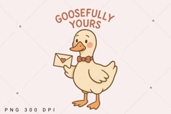 Anti Valentine Goose PNG, Goosefully Yours Design, Funny Product Image 1
