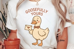 Anti Valentine Goose PNG, Goosefully Yours Design, Funny Product Image 2
