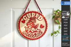 Anti Valentine Day Signs Laser Cut Bundle | Round Door Signs Product Image 13