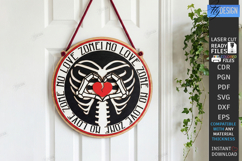 Anti Valentine Day Signs Laser Cut Bundle | Round Door Signs Product Image 16