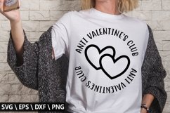 Anti valentine&#039;s club SVG - Kids Valentine Design Product Image 1
