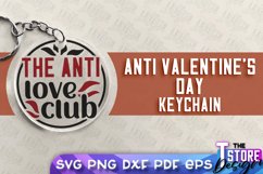 Anti Valentines Day Keychain|Anti Social Keyring|Love Quotes Product Image 3