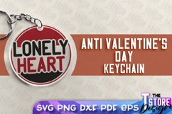 Anti Valentines Day Keychain|Anti Social Keyring|Love Quotes Product Image 9