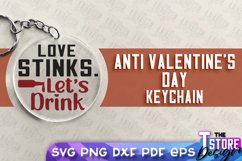 Anti Valentines Day Keychain|Anti Social Keyring|Love Quotes Product Image 13