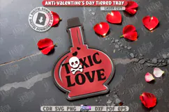 Anti-Valentine's Day Tiered Tray Laser Cut|Mini Sassy Signs Product Image 7