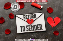 Anti-Valentine's Day Tiered Tray Laser Cut|Mini Sassy Signs Product Image 9