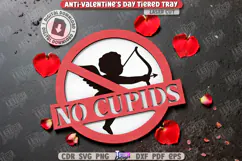 Anti-Valentine's Day Tiered Tray Laser Cut|Mini Sassy Signs Product Image 12