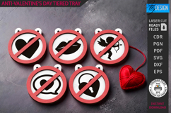 Anti-Valentine&#039;s Day Tiered Tray|Sassy Signs SVG|Love Signs Product Image 1