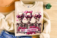 Anti Valentine PNG, Valentine&#039;s Day Funny Skeleton PNG Product Image 3
