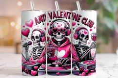 Anti Valentine Club Tumbler, Valentine&#039;s Day Tumbler Wrap Product Image 1