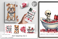 Anti-Valentine's Singles Digital Paper Product Image 1