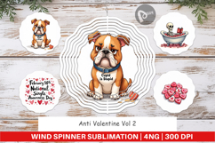 Anti-Valentine's Singles Wind Spinner Product Image 1