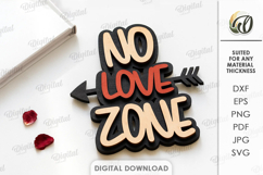 Anti Valentine's Day Decors Bundle Laser Cut. Wall Decor SVG Product Image 4