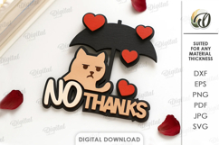 Anti Valentine's Day Decors Bundle Laser Cut. Wall Decor SVG Product Image 7