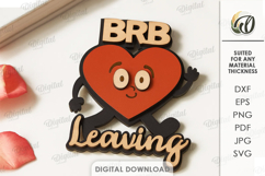 Anti Valentine's Day Decor Laser Cut. Wall Decor SVG Product Image 1