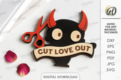 Anti Valentine's Day Decor Laser Cut. Wall Decor SVG Product Image 1