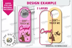 Anti Valentines Day Door Hanger Laser Cut. Love Sign SVG Product Image 2