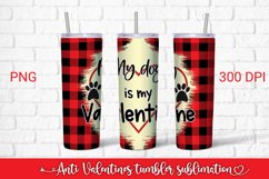 Anti Valentines day tumbler sublimation design wrap Product Image 1