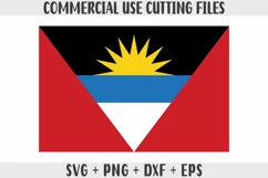 Antigua and Barbuda flag SVG Original Colors - Cut files Product Image 1