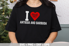 Antigua and Barbuda PNG, I love PNG for print-on-demand Product Image 1