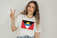 Antigua and Barbuda flag SVG Original Colors - Cut files Product Image 2