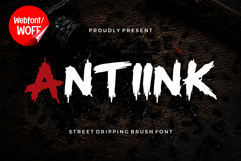 Antiink | Urban Dripping Webfont Product Image 1