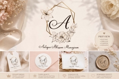 Antique Blossom Monogram Product Image 1