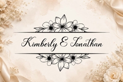 Antique Blossom Monogram Product Image 2