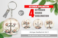 Keychain Antique Candlestick Product Image 1