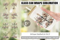 Glass Can Antique Candlestick Product Image 1