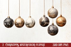 Antique Christmas Ornament Clipart, Christmas Clipart Product Image 1