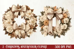 Antique Christmas Ornament Clipart, Christmas Clipart Product Image 1