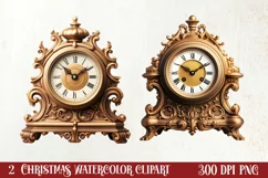 Antique Christmas Ornament Clipart, Christmas Clipart Product Image 1