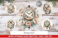 Wind Spinner Antique Clock Product Image 1