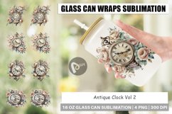 Glass Can Antique Clock Product Image 1