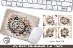 Mouse Pad Antique Clock Product Image 1