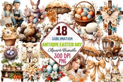 Antique Easter Day Clipart Bundle, Easter Day Watercolor, Watercolor Easter Day, Easter Day Sublimation, Easter Day Clipart, Easter Day PNG, Easter Day Sublimation, CEaster Day Sublimation Designs, Easter Day Sublimation Bundle, Easter Day Clipart, Easter