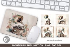 Mouse Pad Antique Gramophone Product Image 1