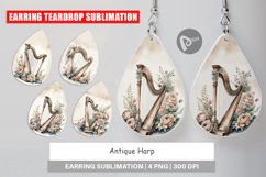Earring Antique Harp Product Image 1