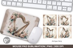 Mouse Pad Antique Harp Product Image 1