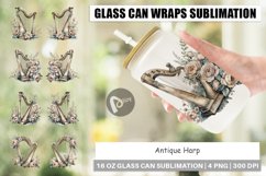 Glass Can Antique Harp Product Image 1