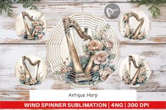Wind Spinner Antique Harp Product Image 1