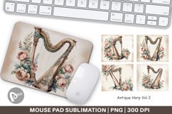 Mouse Pad Antique Harp Product Image 1