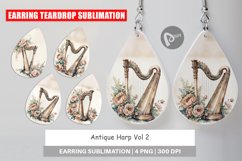 Earring Antique Harp Product Image 1