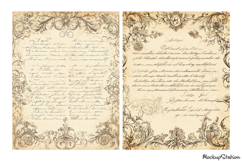 Vintage Writing Pages, Antique Letters on Old Papers JPG Product Image 2