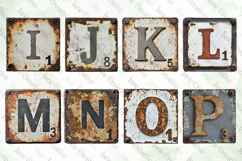 Antique Metal Crossword Letters Bundle Product Image 3