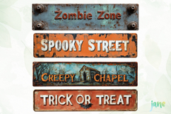 Antique Metal Halloween Sublimation Product Image 1